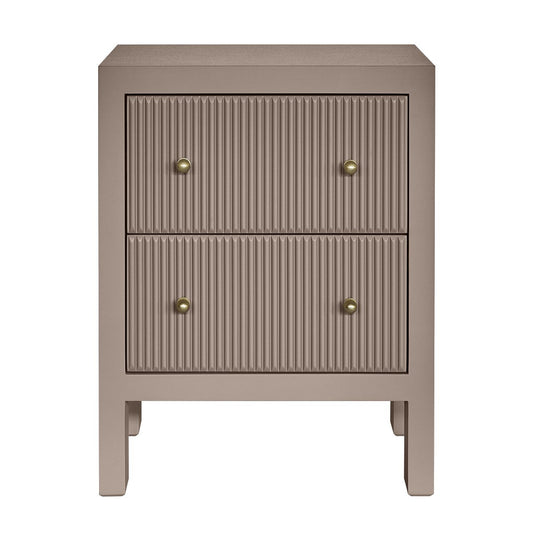 Ariana Bedside Table - Small Taupe
