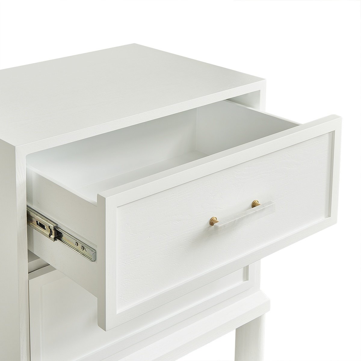 Jill Bedside Table - White