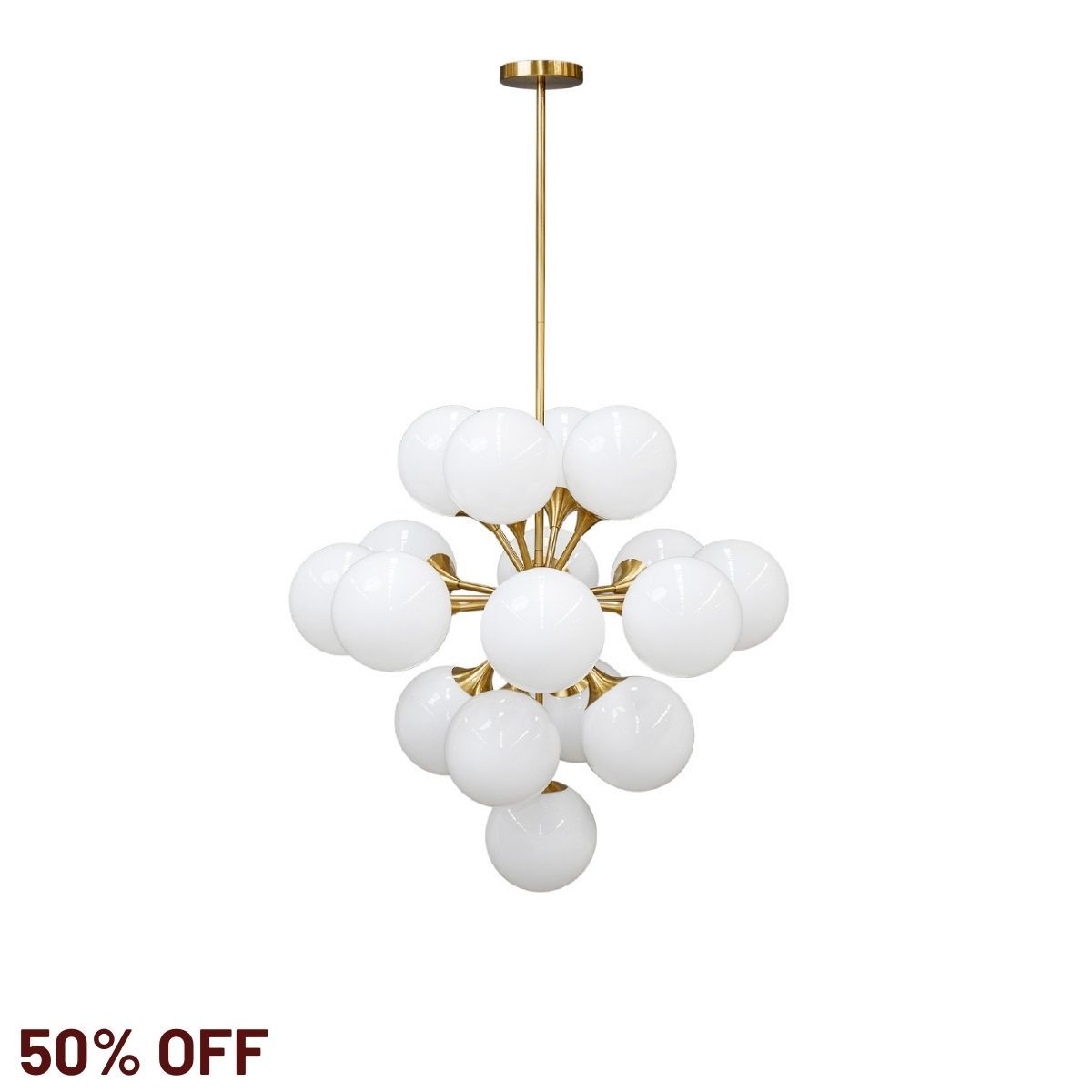 Karina Pendant - Large Brass