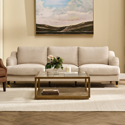 Sadie Square Coffee Table - Antique Gold