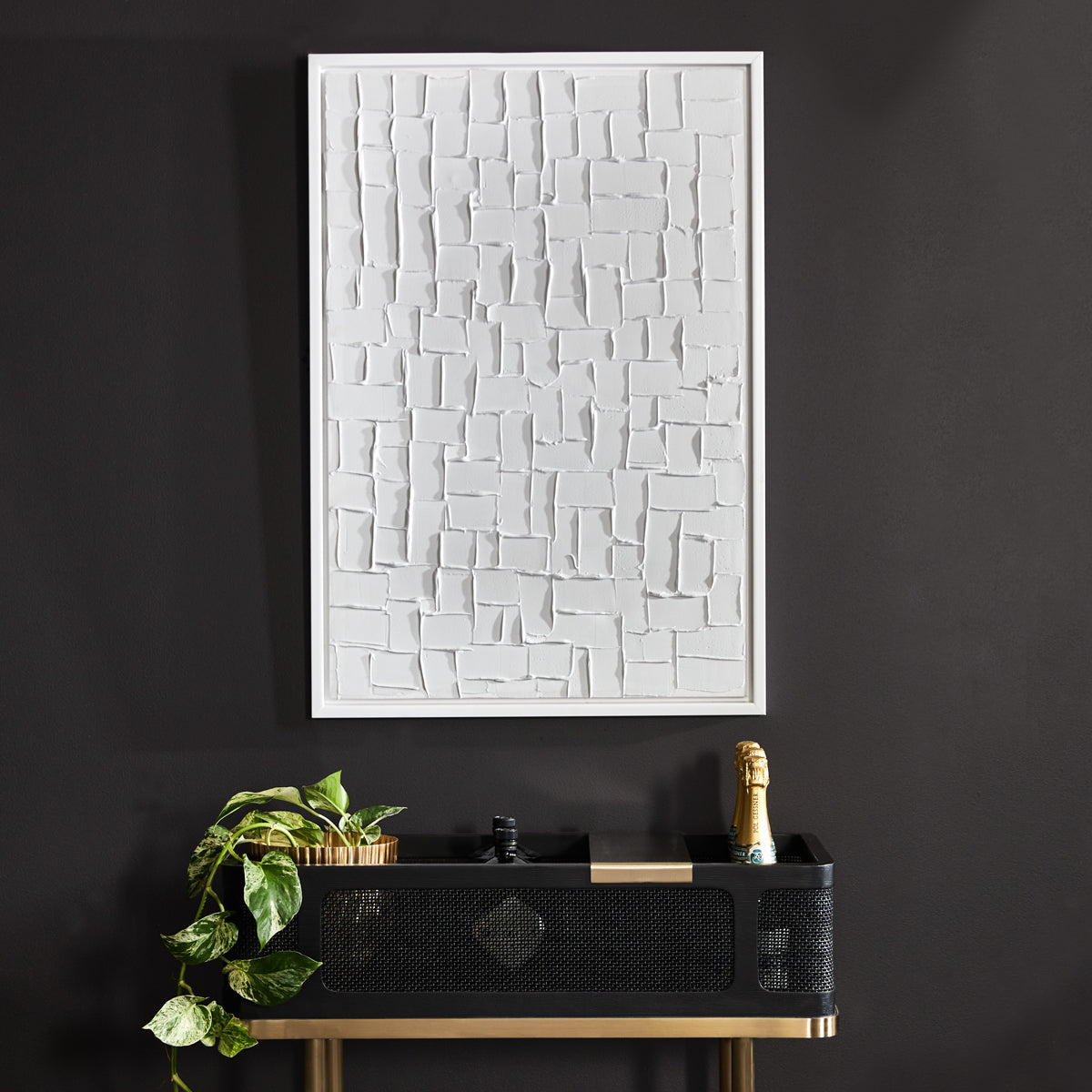 Mosaic Blanco 65x95cm Canvas Painting