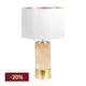 Paola Travertine Table Lamp - White Shade