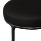 Heston Black Kitchen Stool - Black Linen