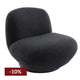 Felicity Swivel Occasional Chair - Black Onyx Boucle