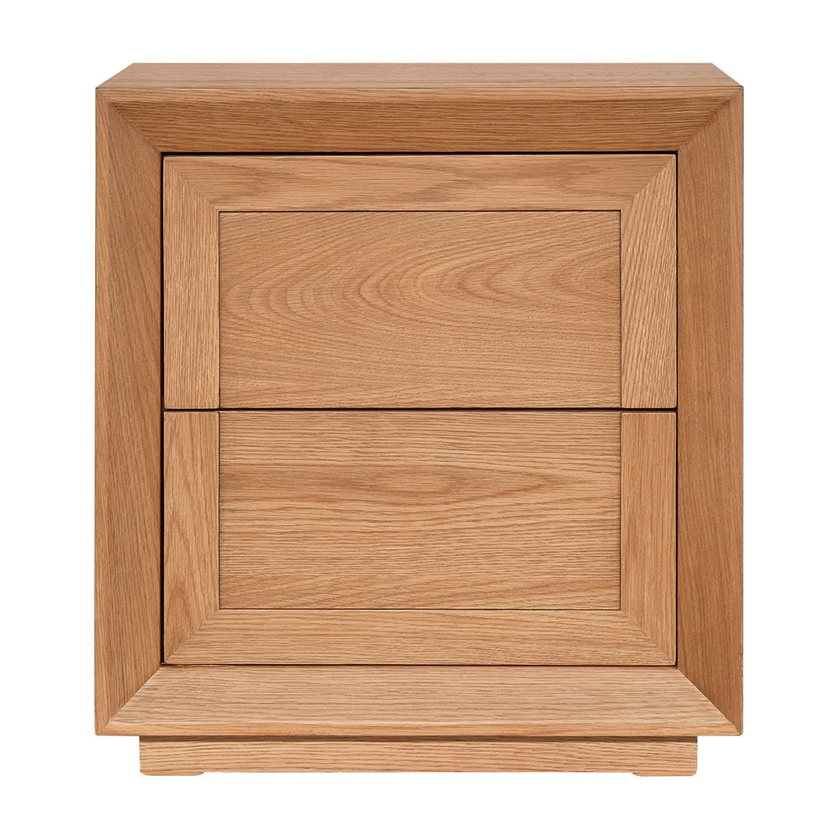 Balmain 60x65cm Tall Bedside Table - Natural Oak