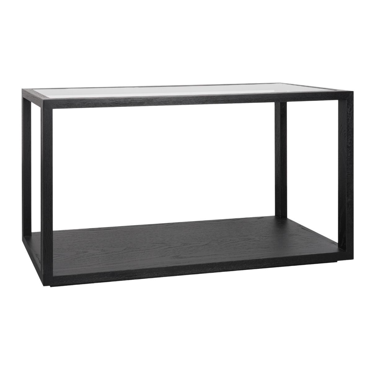 Sadie 140cm Oak Console Table - Black