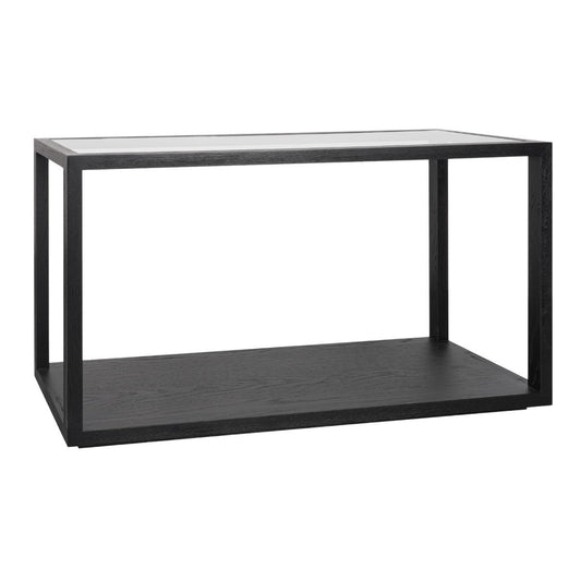 Sadie 140cm Oak Console Table - Black