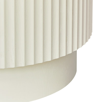 Avery Oval Coffee Table - Ivory