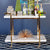 Franklin White Marble Bar Cart - Gold