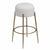 Nino Kitchen Stool - White Boucle