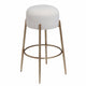 Nino Kitchen Stool - White Boucle