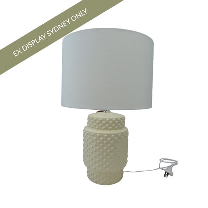 Malta Table Lamp - White - OUTLET NSW