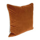 Sass Square Feather Cushion - Caramel Velvet w Natural Linen