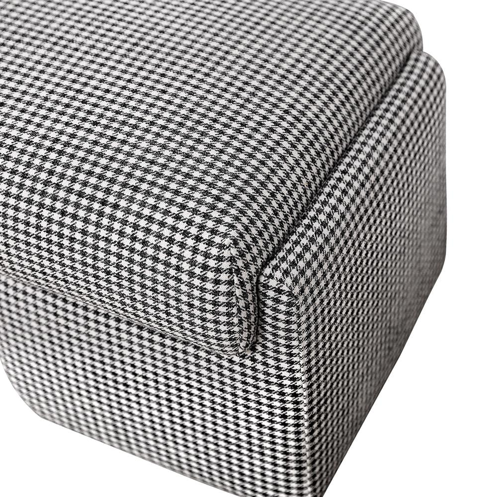 Cairo Bench Ottoman - Houndstooth