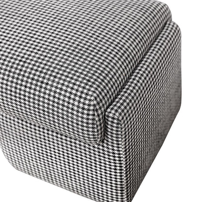 Cairo Bench Ottoman - Houndstooth