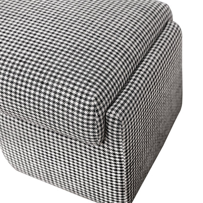 Cairo Bench Ottoman - Houndstooth