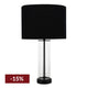 East Side Table Lamp - Black w Black Shade