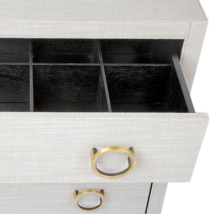Astley 62x66cm Upholstered Bedside Table - Natural