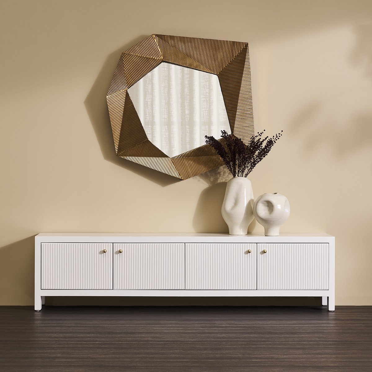 Ariana 200cm Entertainment Unit - Large White