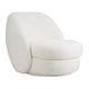 Aurora Swivel Chair - Off White Shearling