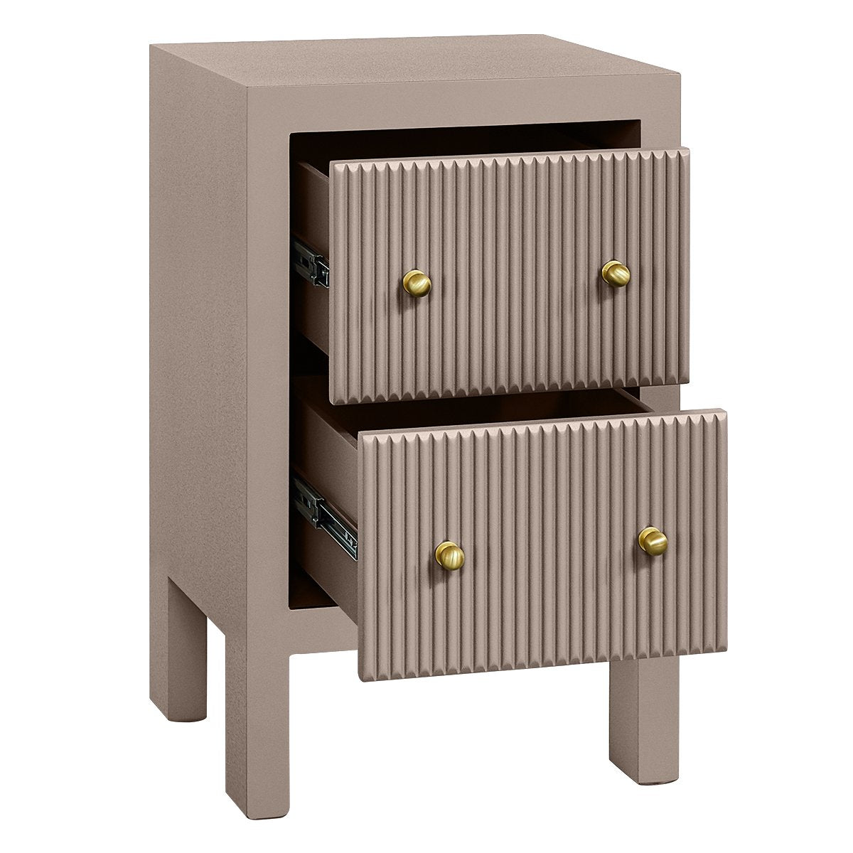 Ariana 40x65cm Bedside Table - Taupe