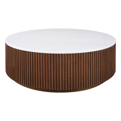 Mason Round Coffee Table - Large Walnut