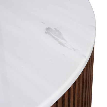 Mason Round Coffee Table - Medium Walnut