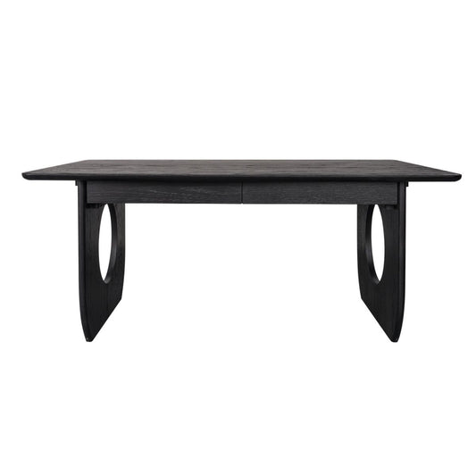 Harrington 170cm Oak Desk - Black