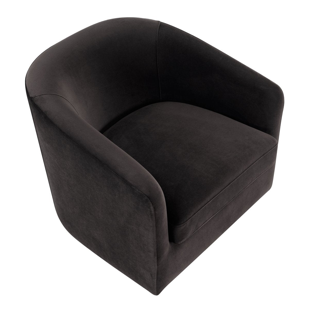 Bellevue Swivel Arm Chair - Slate Grey Velvet
