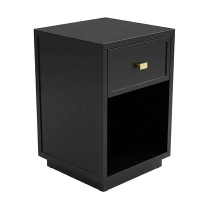 Logan Bedside Table - Petite Black