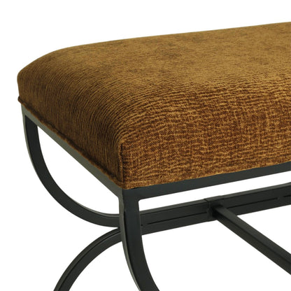 Novak Black Iron Stool -  Butterscotch – view 5