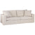 Bungalow 3 Seater Slip Cover Sofa - Natural Linen