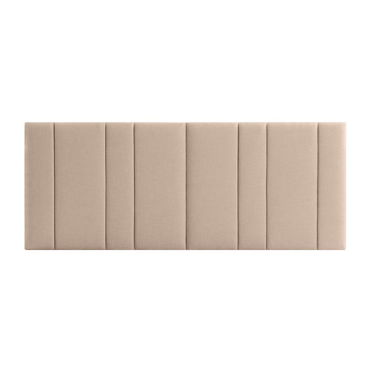 Bronx 277x130cm Queen Bedhead - Beige
