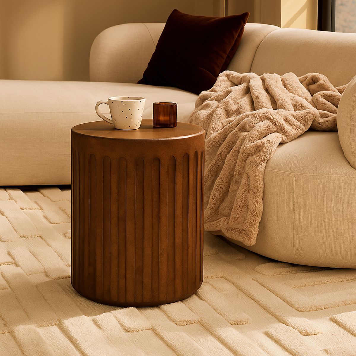 Caleb Side Table - Natural