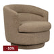 Holly Swivel Arm Chair - Cocoa Mocha