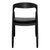 Astrid Ashwood Dining Chair Set of 2 - Black w Black Leather