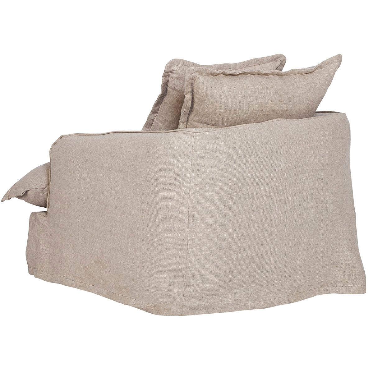 Hayman Slip Cover Arm Chair - Natural Linen - OUTLET NSW
