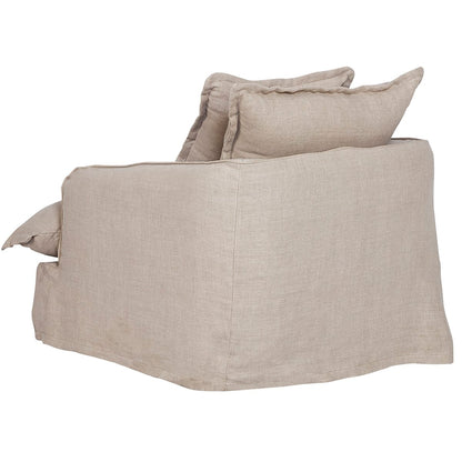 Hayman Slip Cover Arm Chair - Natural Linen - OUTLET NSW