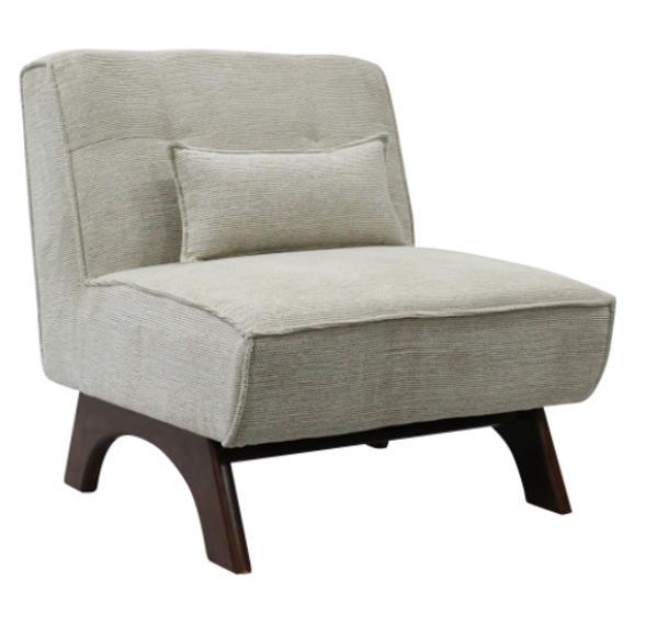 Tresco Slipper Chair - Grey Chenille - OUTLET NSW