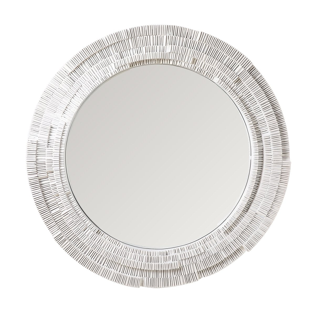 Dunbar 101.5x101.5cm Round Wall Mirror - White