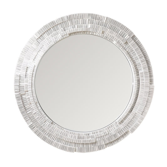 Dunbar 101.5x101.5cm Round Wall Mirror - White