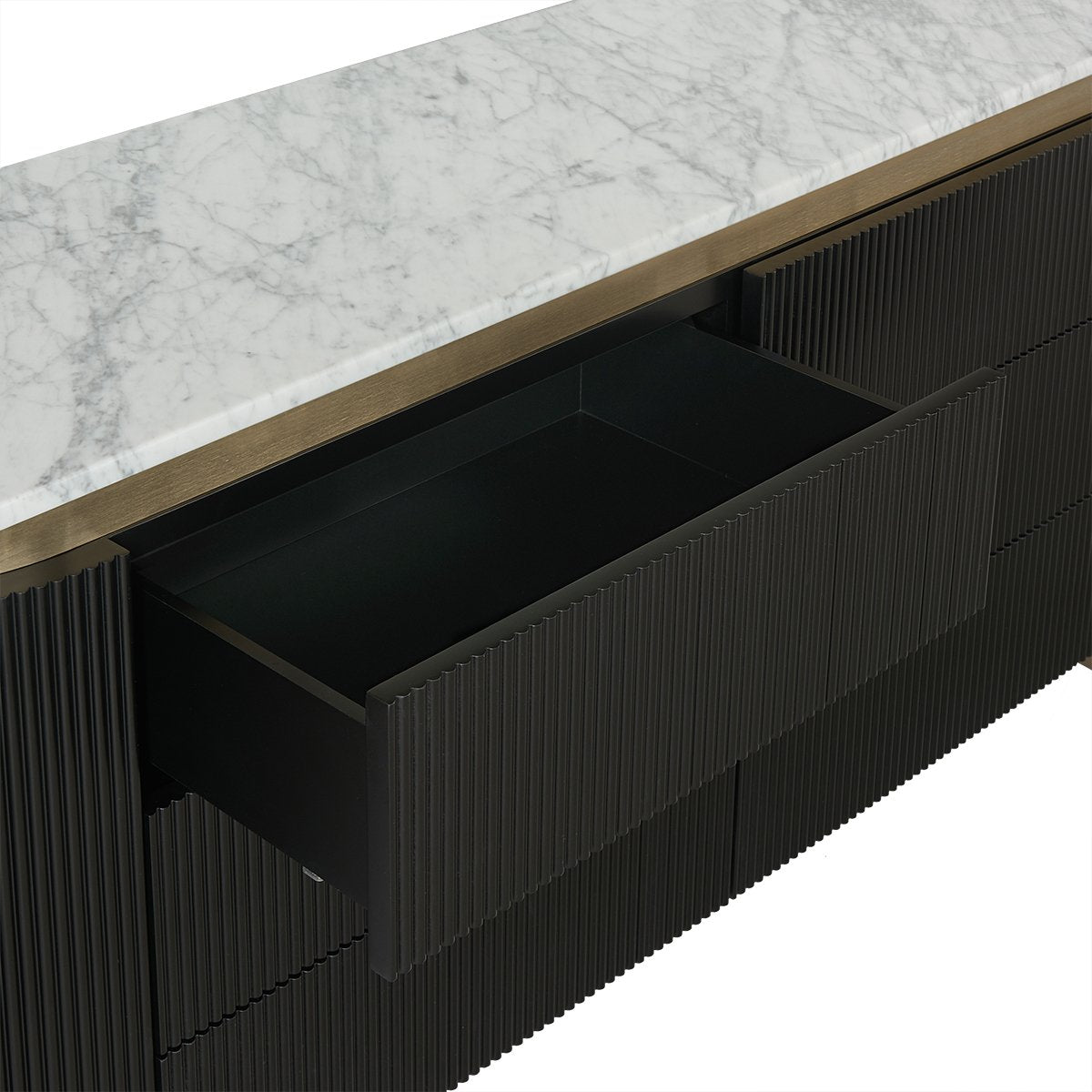 Demarco 6 Drawer Chest - Black - OUTLET NSW