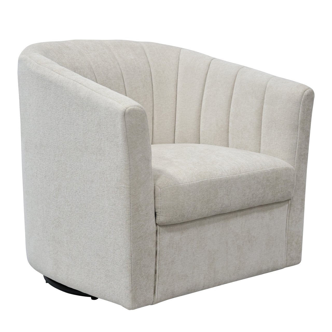 Cadman Swivel Arm Chair - Fawn Chenille