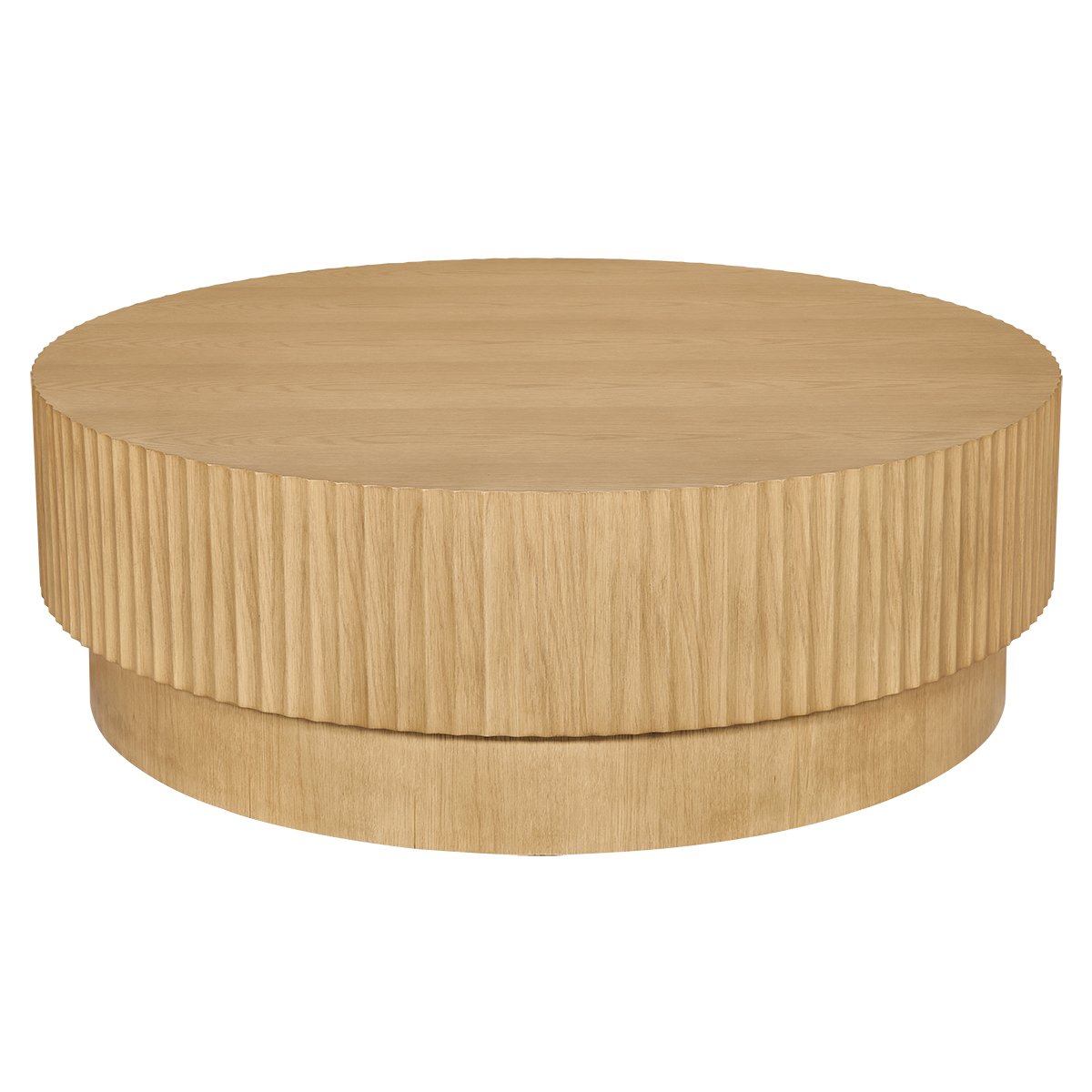 Avery Round Coffee Table - Natural Oak