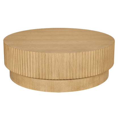 Avery Round Coffee Table - Natural Oak