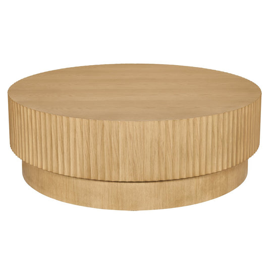 Avery Round Coffee Table - Natural Oak