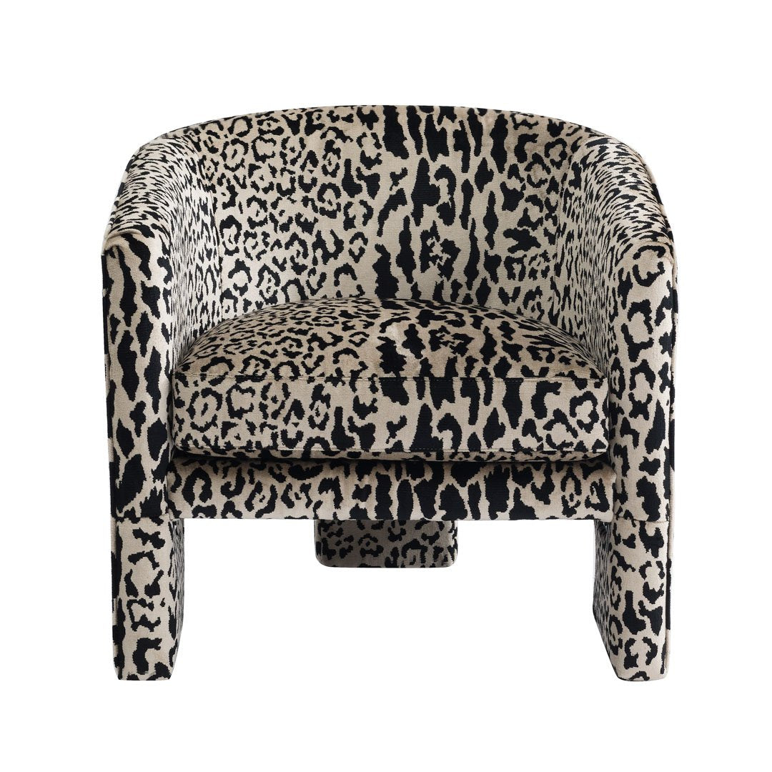 Kylie Arm Chair - Leopard Chenille *LIMITED EDITION*