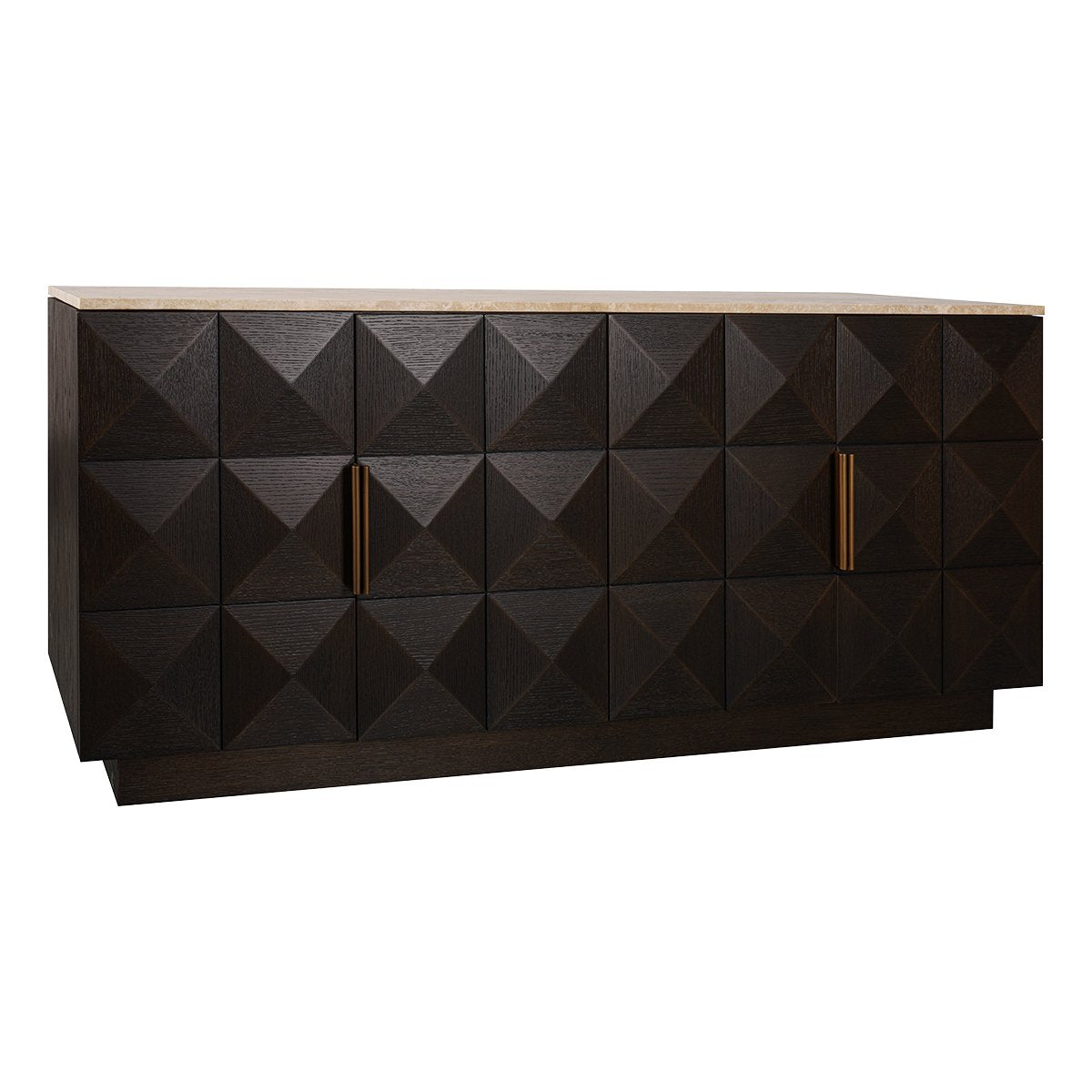 Benedict Smoked Oak Buffet - Travertine