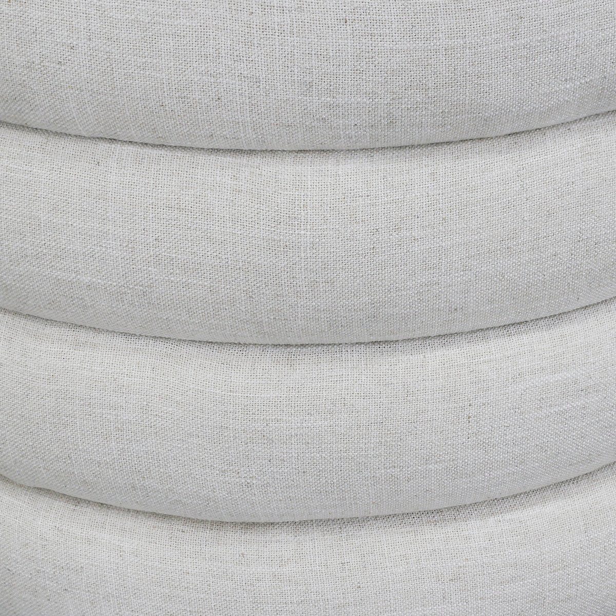 Demi Storage Bench Ottoman - Ecru Linen