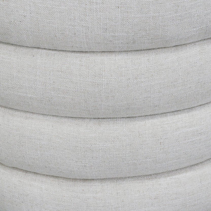Demi Storage Bench Ottoman - Ecru Linen